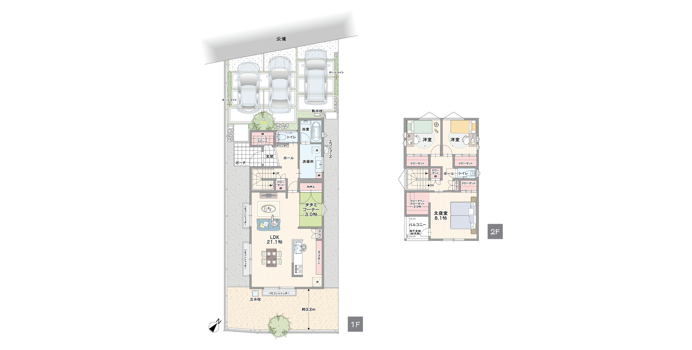 サーラタウン豊田市花園展示場:平面図