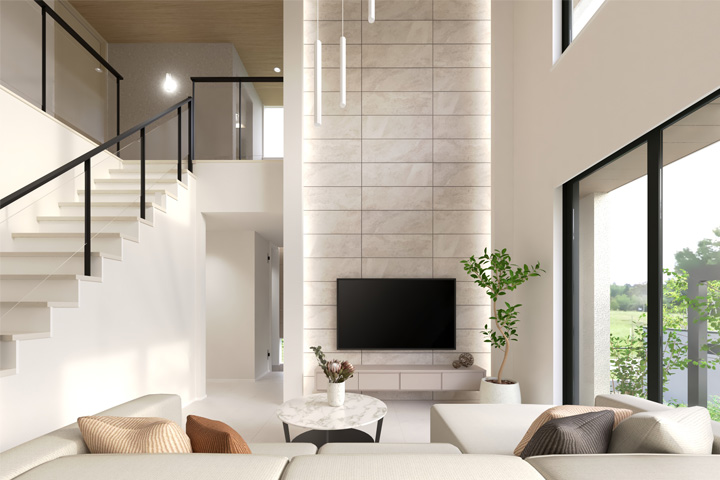 豊川駅東展示場のリビング